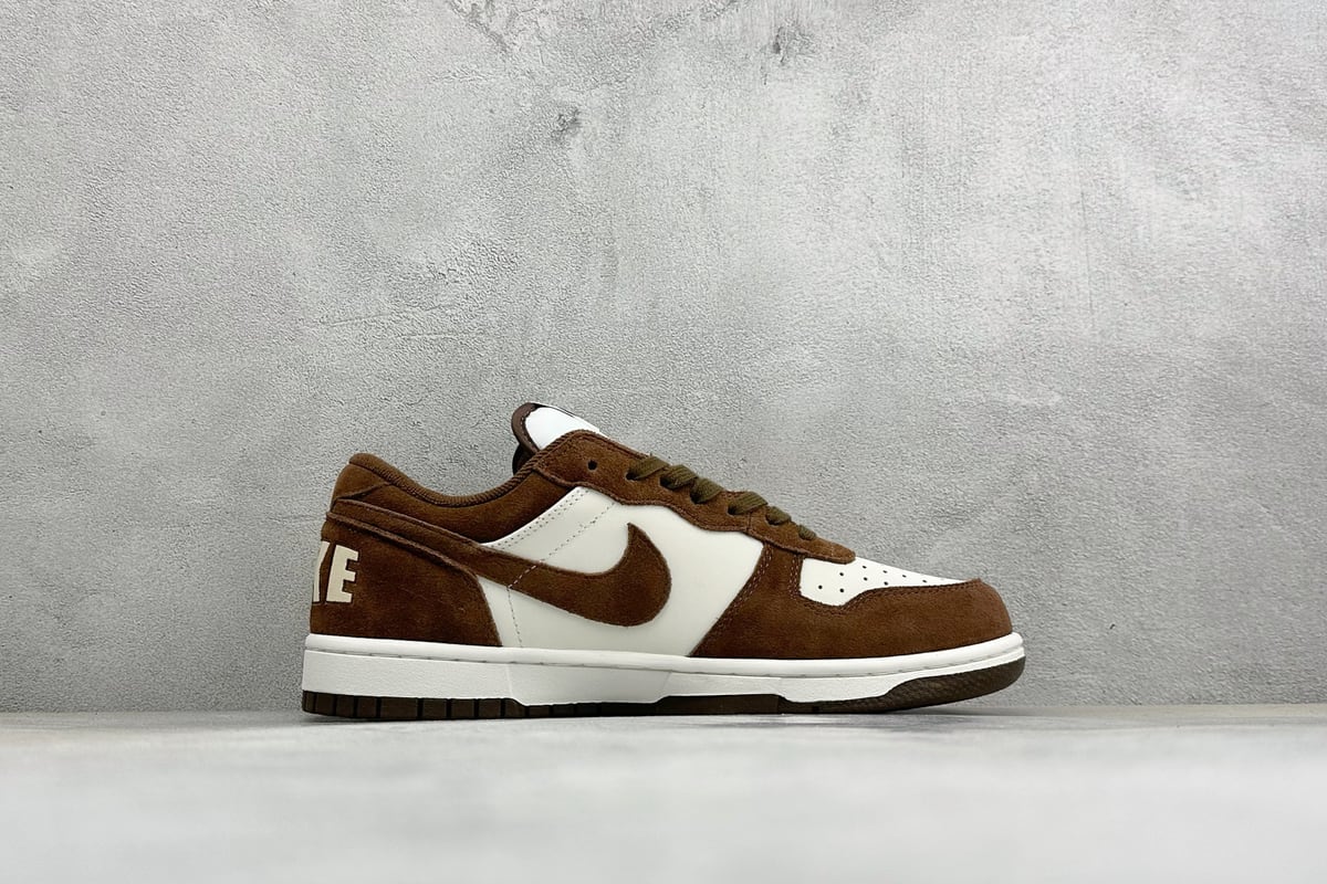 耐克 Nike Big Low 耐克 简约百搭 減震耐磨 低帮板鞋 白棕 侧面实拍图