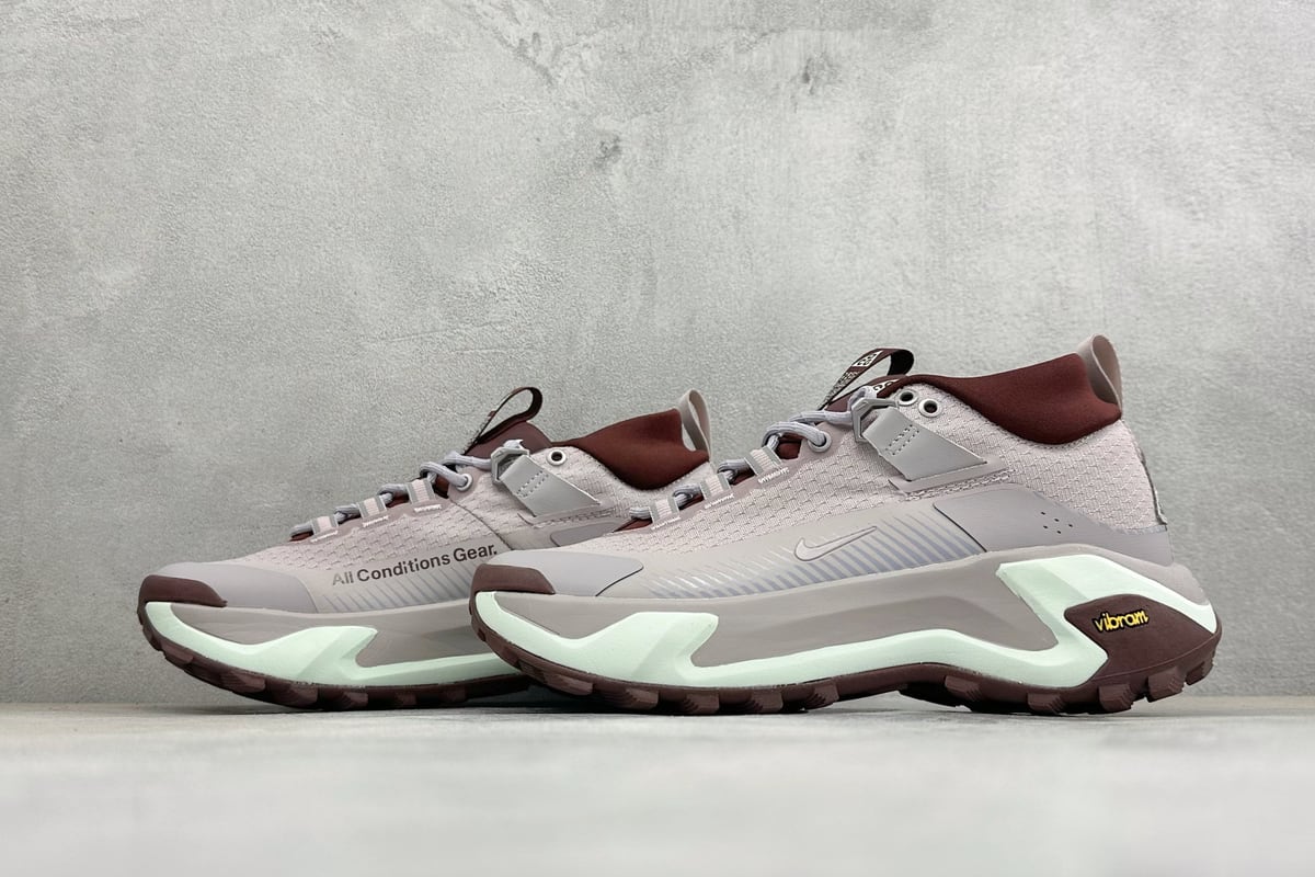 耐克 Nike ACG MOUNTAIN FLY GTX SE 银红黑 鞋跟实拍图