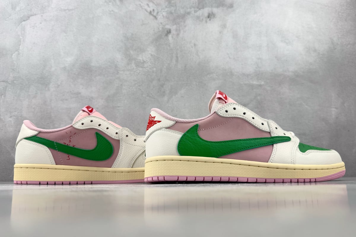 乔丹 Air Jordan × Travis Scott Air Jordan 1 OG 粉绿-实拍图6