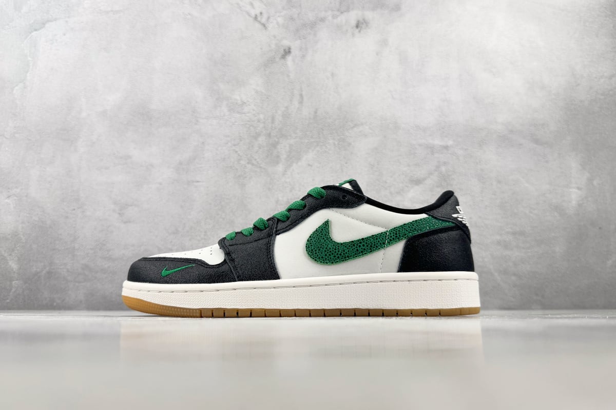 乔丹 Air Jordan 1 Retro OG 白黑绿-实拍图1