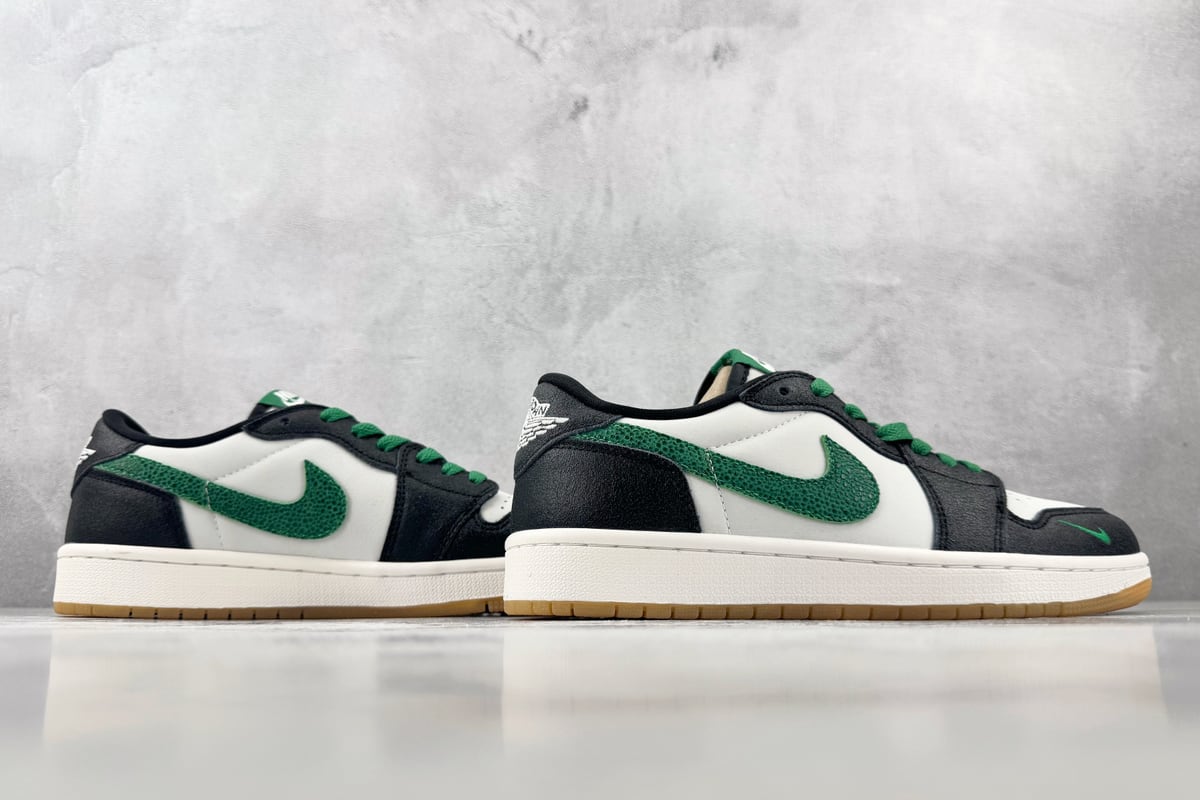 乔丹 Air Jordan 1 Retro OG 白黑绿-实拍图6