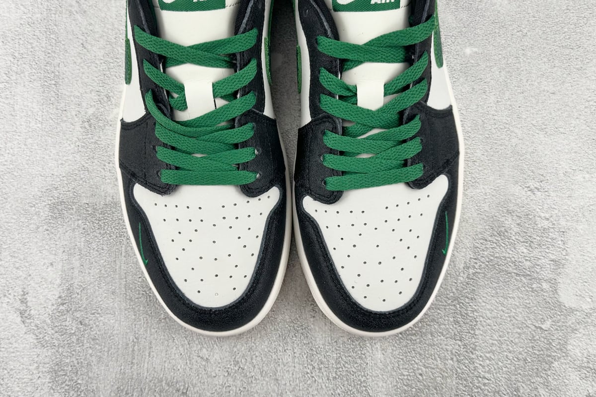 乔丹 Air Jordan 1 Retro OG 白黑绿-实拍图7