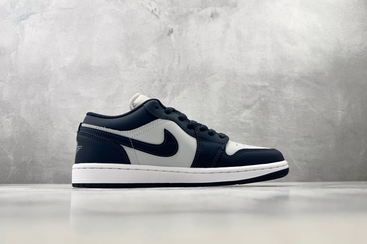 乔丹 Air Jordan 1 公司级 灰蓝-实拍图2