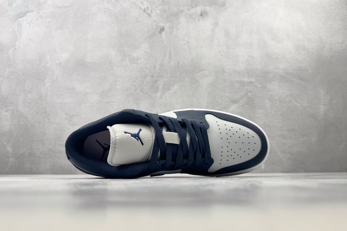 乔丹 Air Jordan 1 公司级 灰蓝-实拍图3