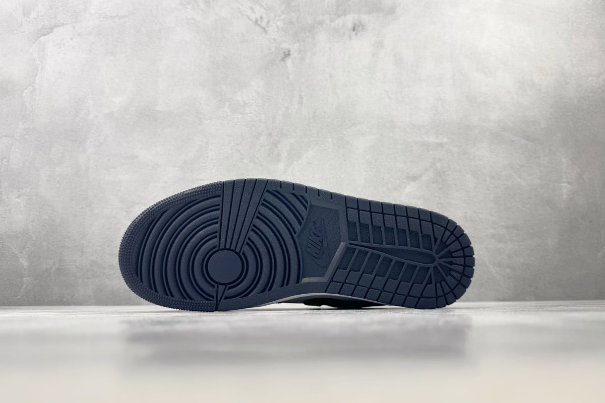 乔丹 Air Jordan 1 公司级 灰蓝-实拍图4