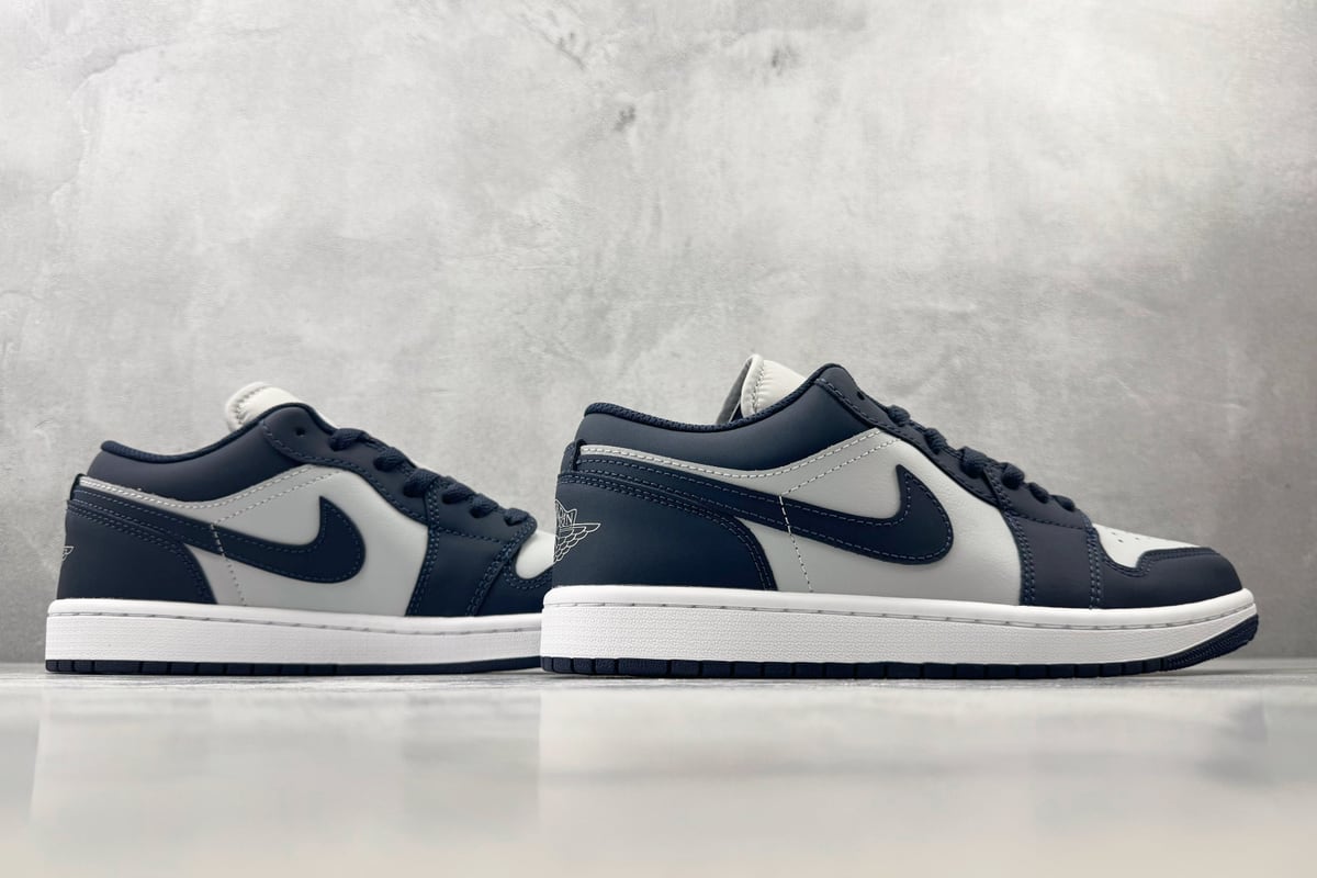 乔丹 Air Jordan 1 公司级 灰蓝-实拍图6