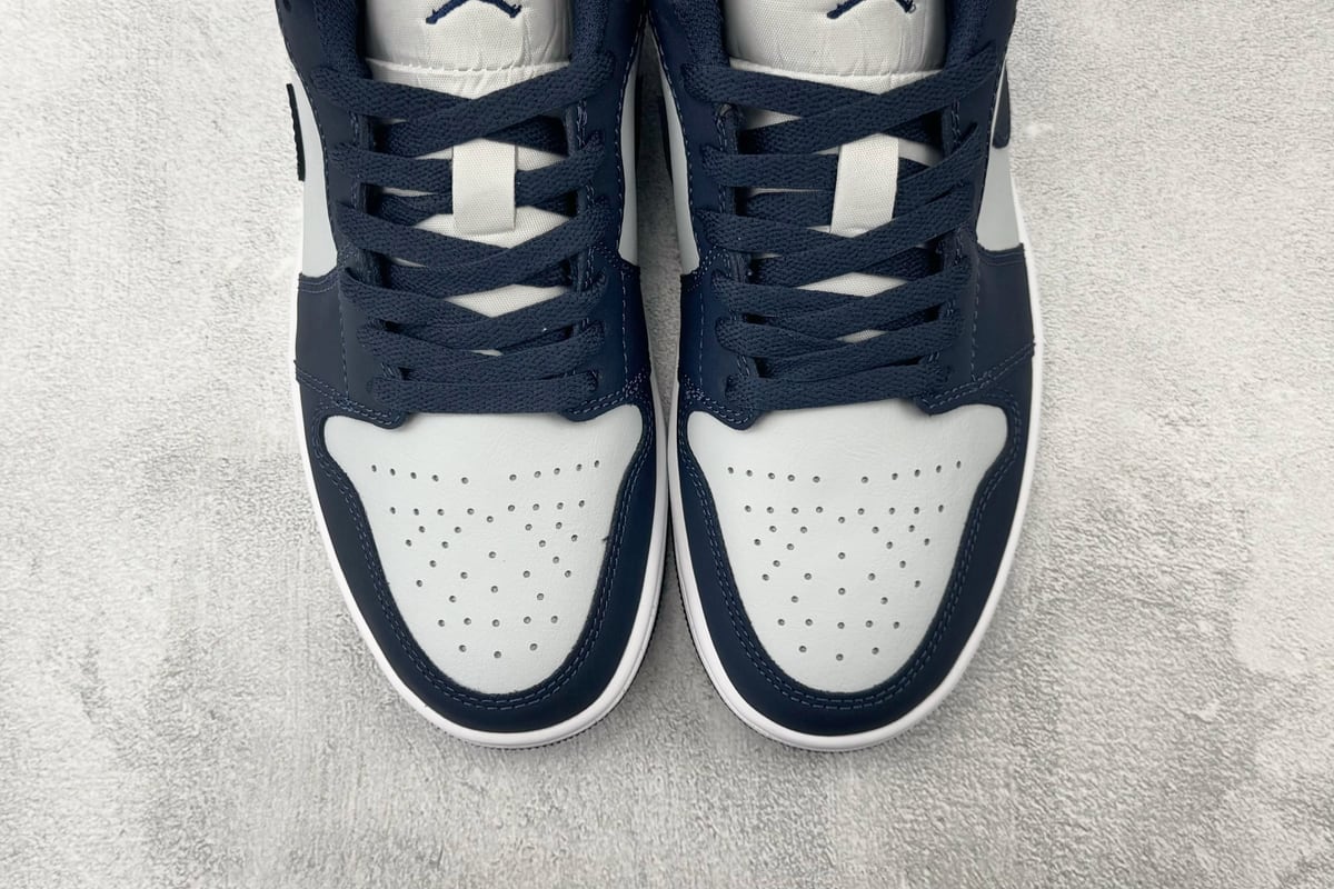 乔丹 Air Jordan 1 公司级 灰蓝-实拍图7