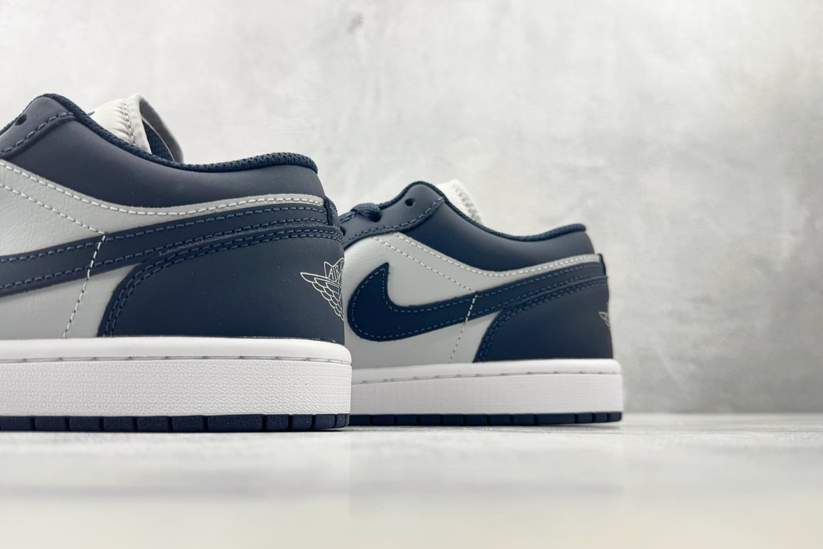 乔丹 Air Jordan 1 公司级 灰蓝-实拍图8