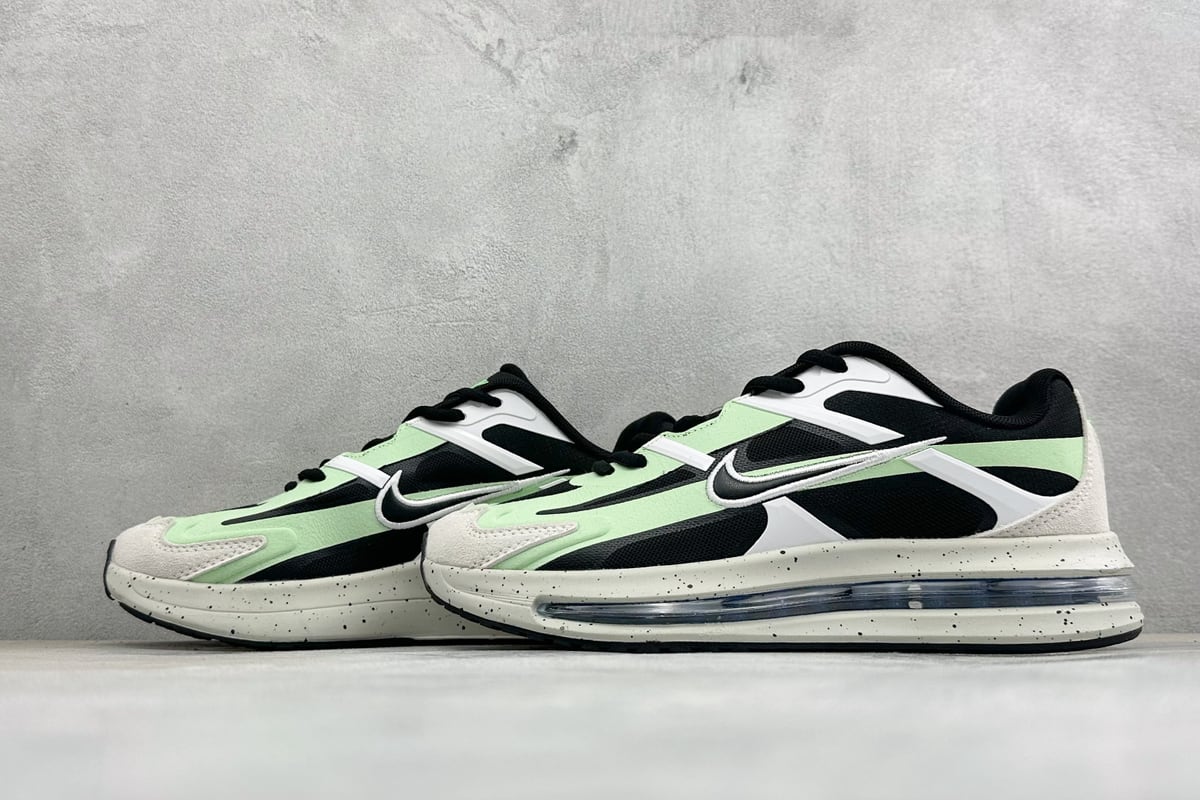 耐克 Nike Air Max Metro 舒适轻盈 防滑耐磨运动低帮跑步鞋 黑白绿 鞋跟实拍图
