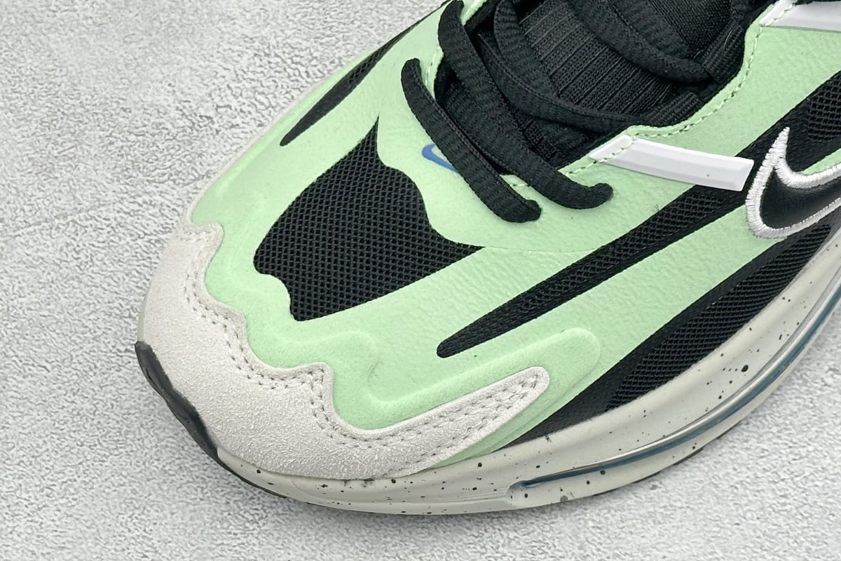 耐克 Nike Air Max Metro 舒适轻盈 防滑耐磨运动低帮跑步鞋 黑白绿 鞋标实拍图