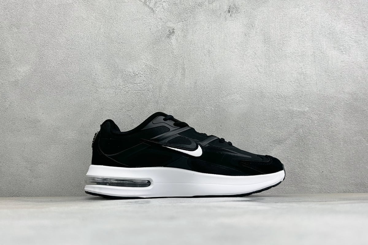 耐克 Nike Air Max Metro 舒适轻盈 防滑耐磨运动低帮跑步鞋 黑 侧面实拍图