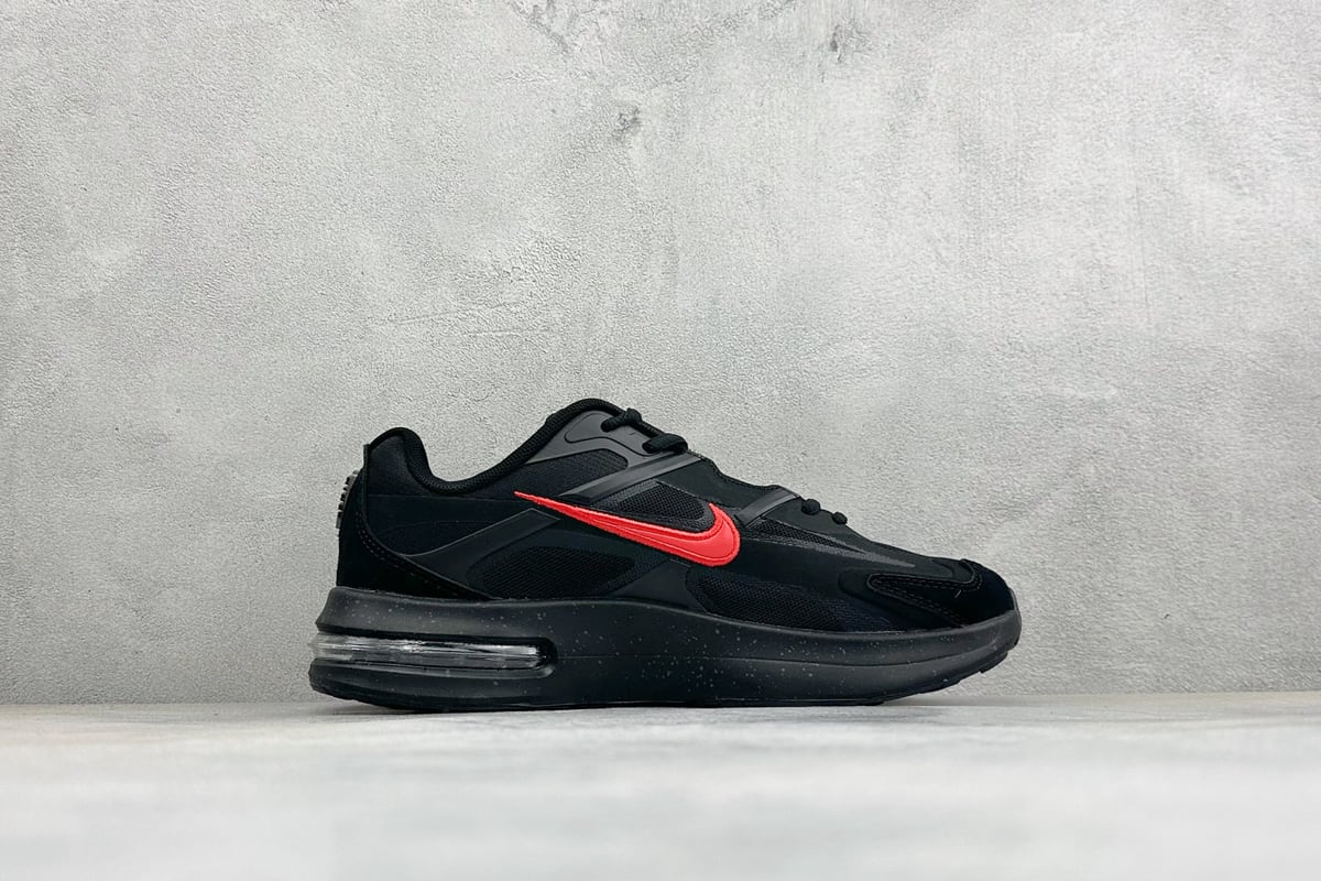 耐克 Nike Air Max Metro 舒适轻盈 防滑耐磨运动低帮跑步鞋 黑 侧面实拍图
