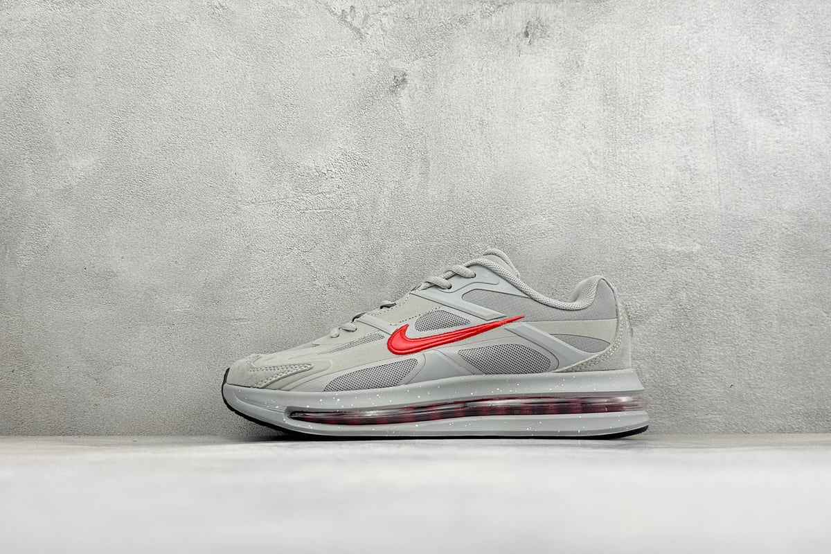 耐克 Nike Air Max Metro 舒适轻盈 防滑耐磨运动低帮跑步鞋 灰红 正面实拍图