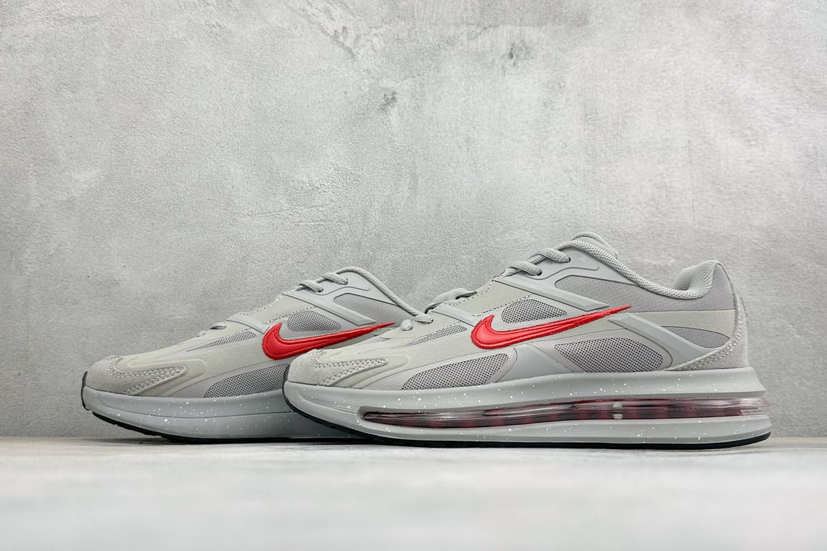 耐克 Nike Air Max Metro 舒适轻盈 防滑耐磨运动低帮跑步鞋 灰红 鞋跟实拍图