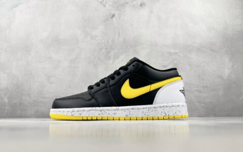 乔丹Air Jordan 1 SE 综合版黑白黄纯原版本 货号：IX3529-010