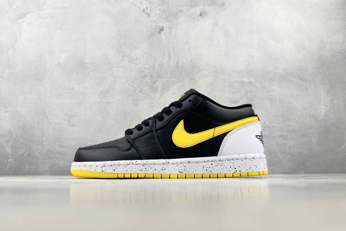 乔丹 Air Jordan 1 SE 综合版 黑白黄-实拍图1