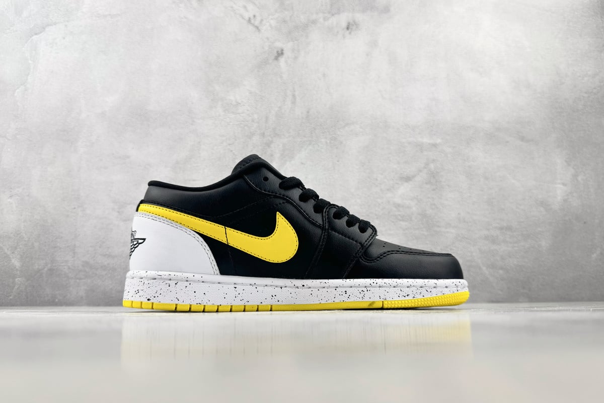 乔丹 Air Jordan 1 SE 综合版 黑白黄-实拍图2