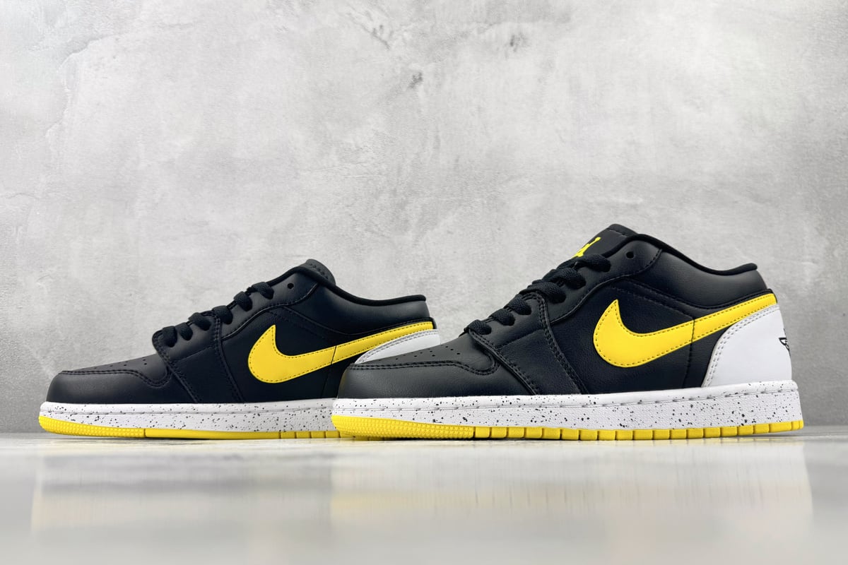 乔丹 Air Jordan 1 SE 综合版 黑白黄-实拍图5