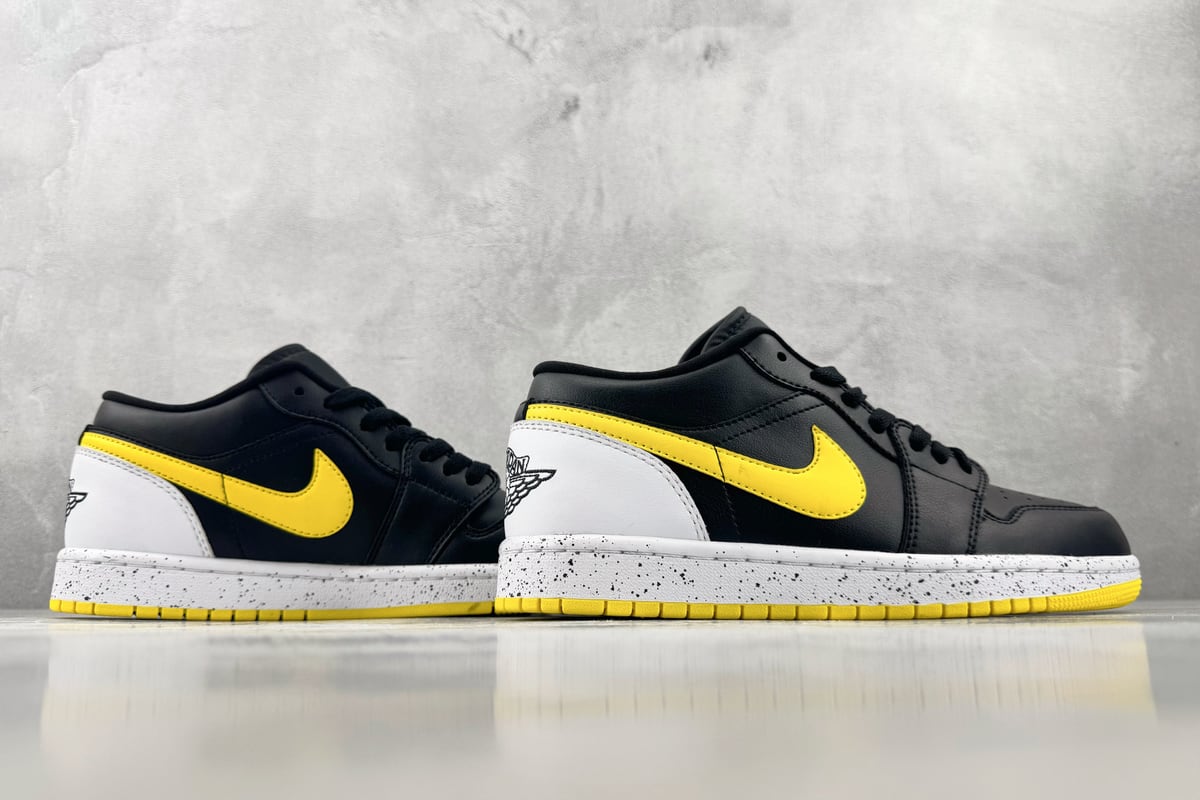 乔丹 Air Jordan 1 SE 综合版 黑白黄-实拍图6