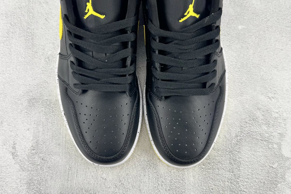 乔丹 Air Jordan 1 SE 综合版 黑白黄-实拍图7