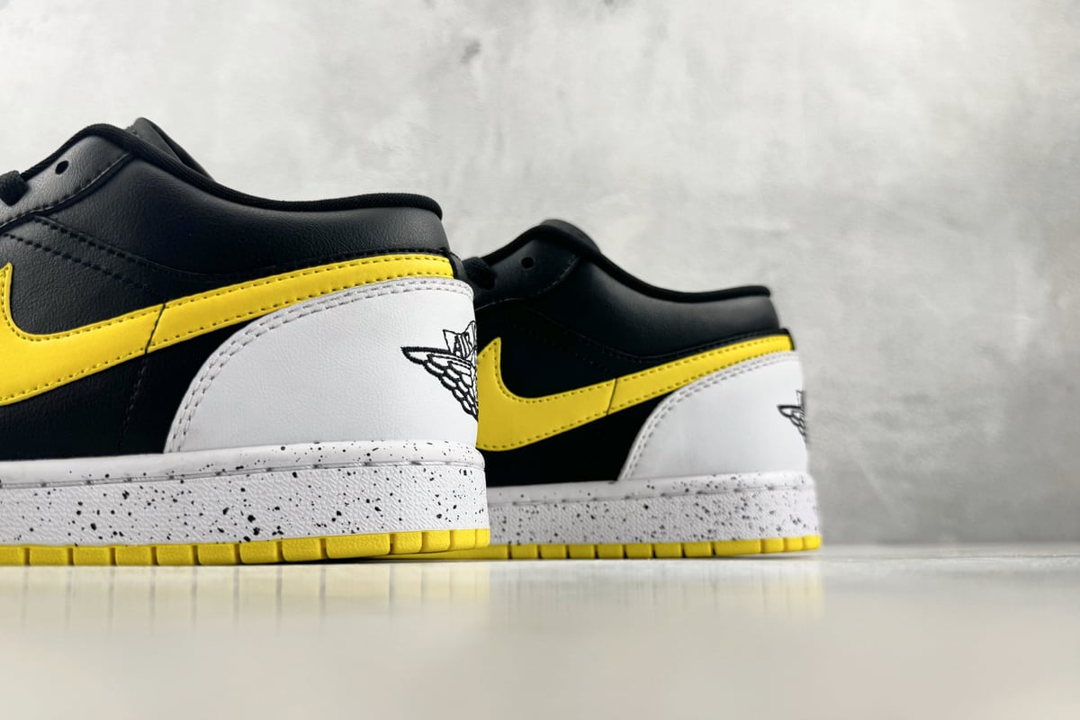 乔丹 Air Jordan 1 SE 综合版 黑白黄-实拍图8