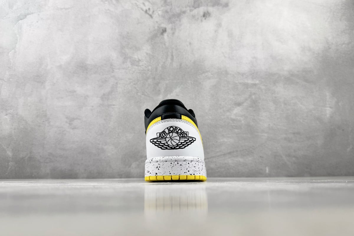 乔丹 Air Jordan 1 SE 综合版 黑白黄-实拍图9
