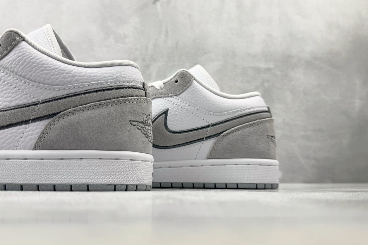 乔丹 Air Jordan 1 SE 灰白 上脚实拍图