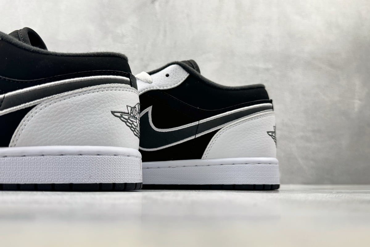 乔丹 Air Jordan 1 SE 黑白 银黑 上脚实拍图