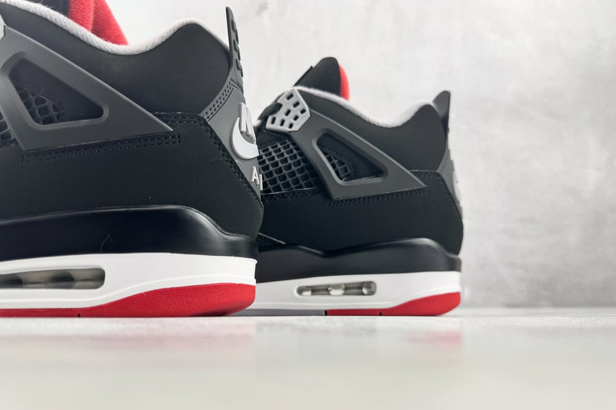 乔丹 Air Jordan 4 Bred 顶级纯原 完美复刻 黑色-实拍图8