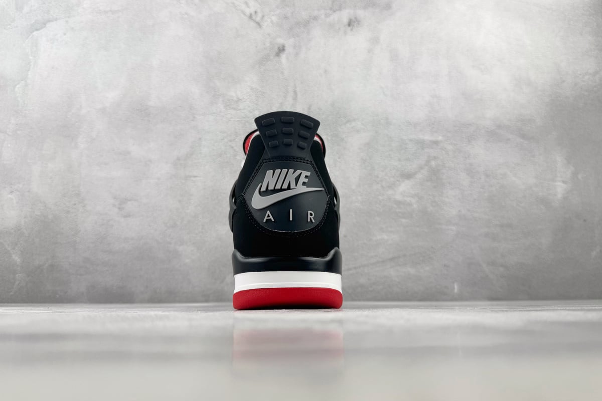 乔丹 Air Jordan 4 Bred 顶级纯原 完美复刻 黑色-实拍图9
