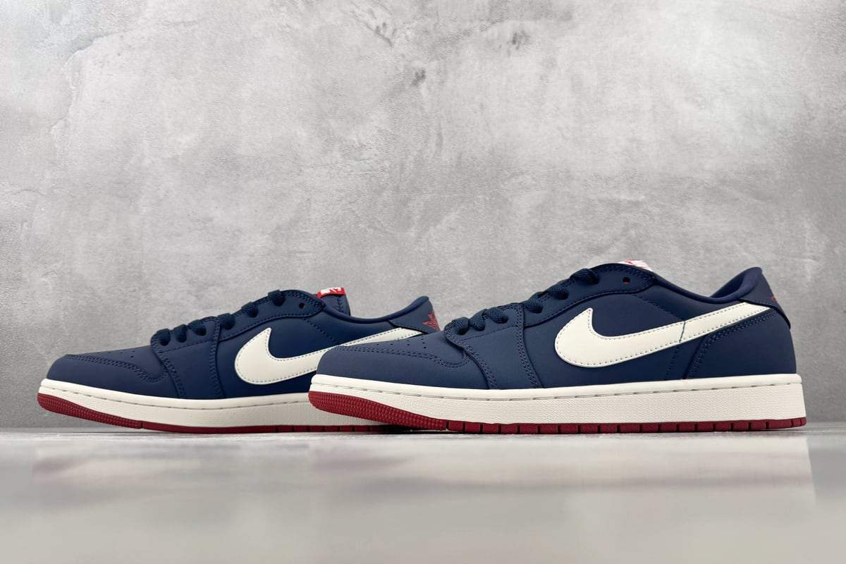 乔丹 Air Jordan 1 RETRO LOW OG 综合版 蓝白-实拍图5