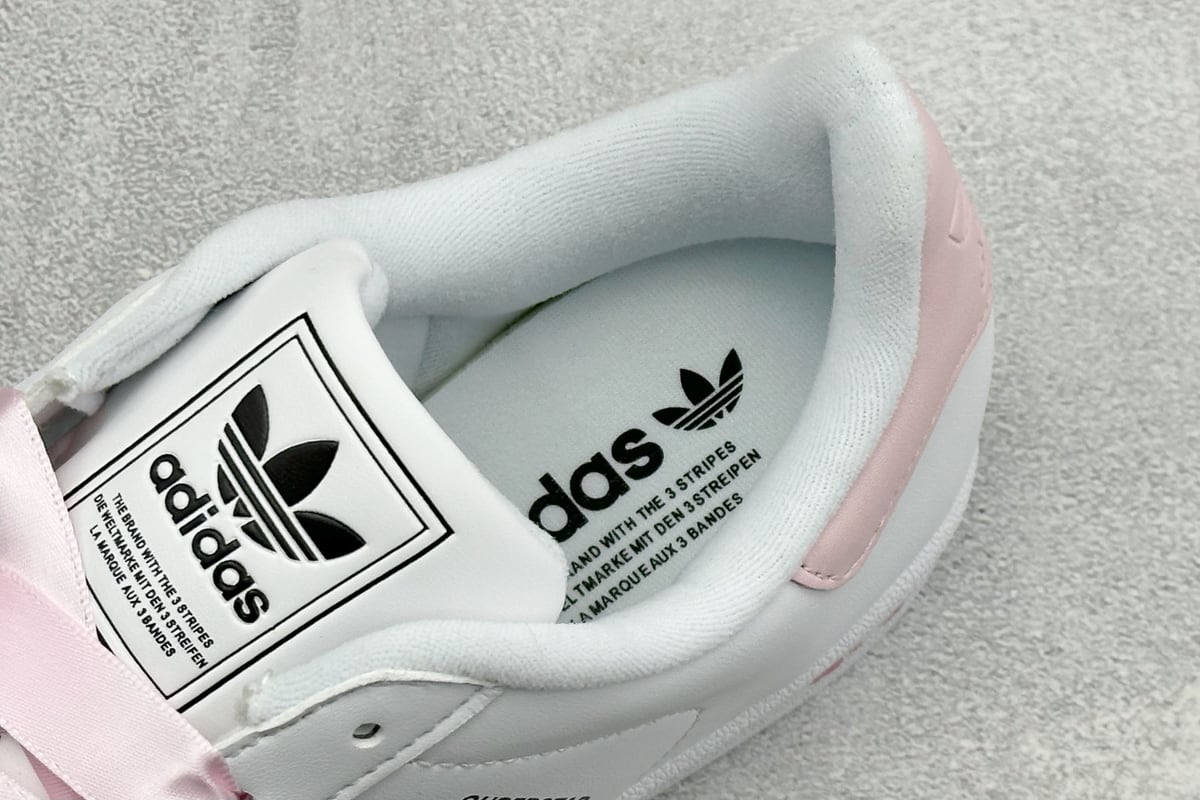 阿迪达斯 Adidas Originals Superstar 贝壳头板鞋 采用全新头层拼接皮革材质 后跟采用特色3D立体印字 渠道正品订单 诠释市场最高工艺水平 全鞋进口头层皮料打造。区别市面普通真标版本,进出专柜无压力-实拍图8