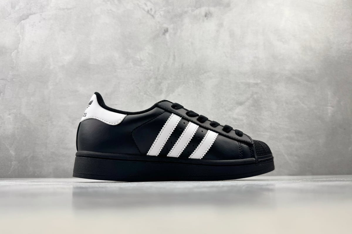 阿迪达斯 Adidas originals Superstar 2 黑白色-实拍图2