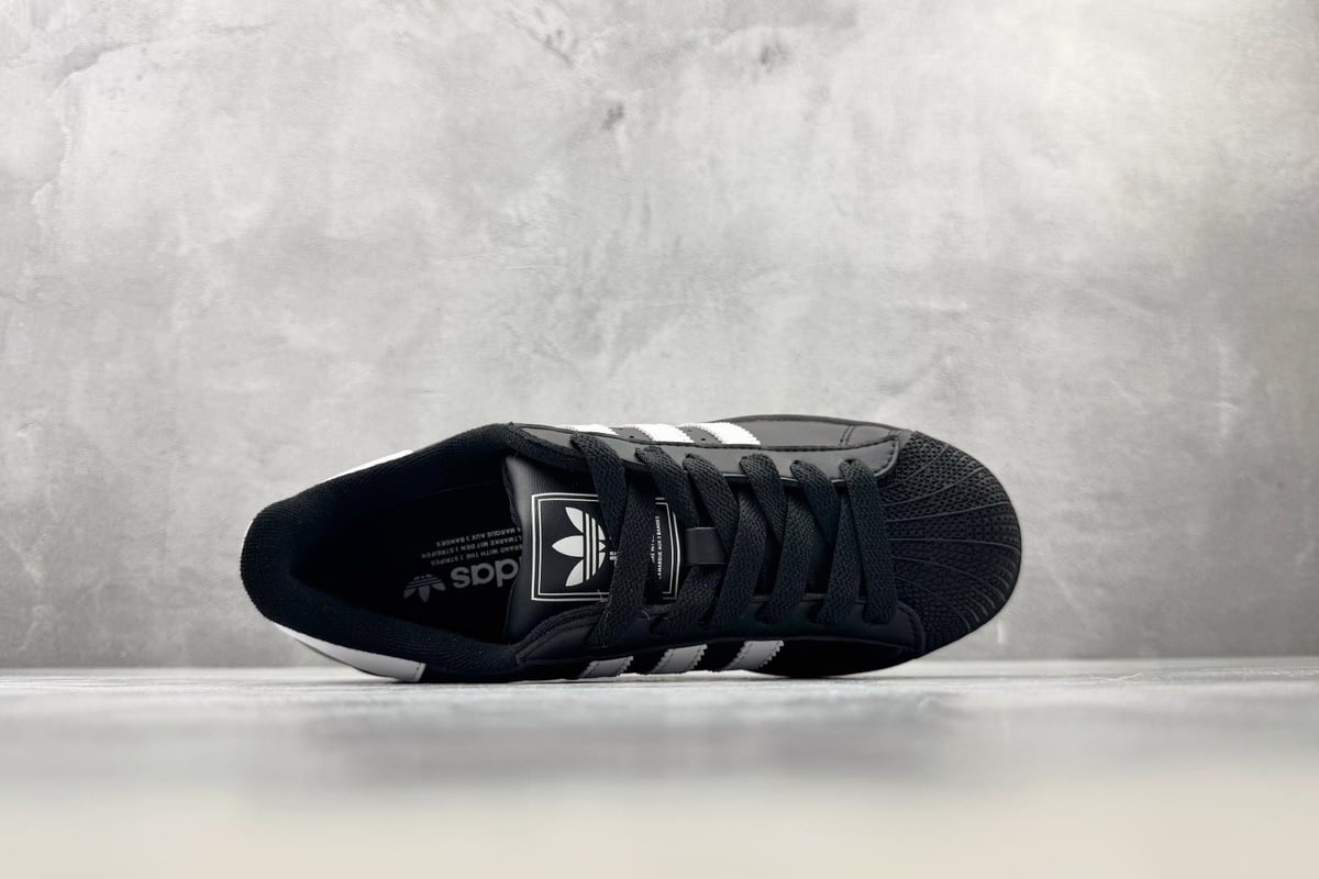 阿迪达斯 Adidas originals Superstar 2 黑白色-实拍图3