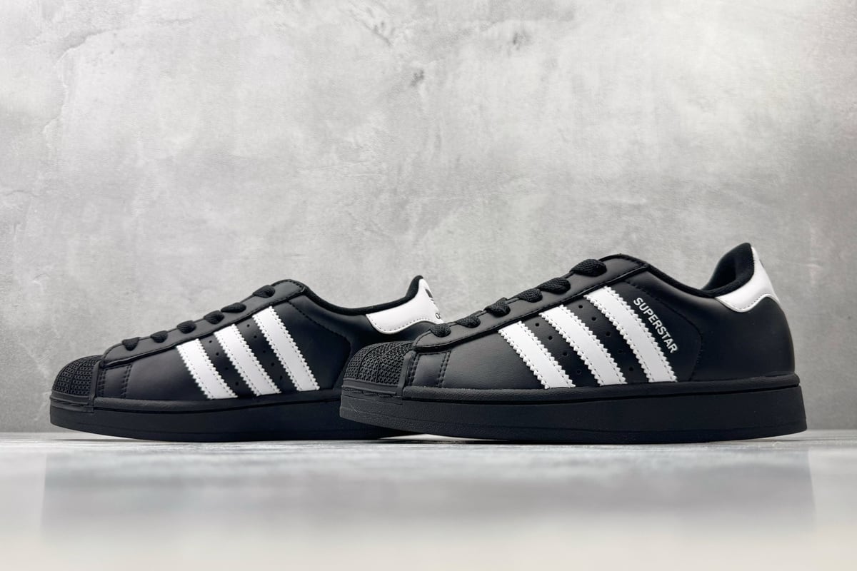 阿迪达斯 Adidas originals Superstar 2 黑白色-实拍图5