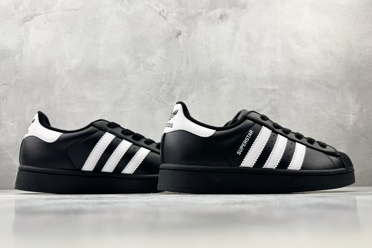 阿迪达斯 Adidas originals Superstar 2 黑白色-实拍图6