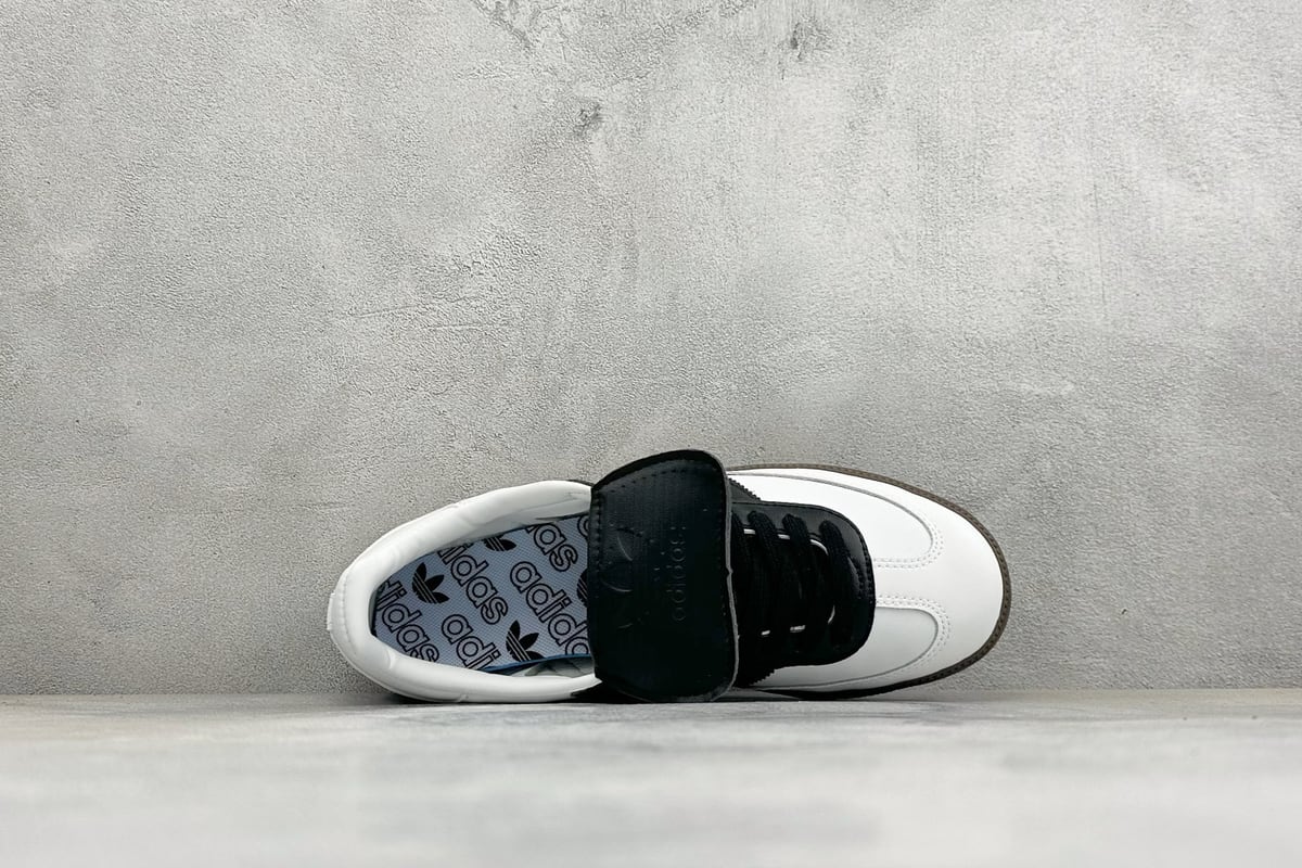 阿迪达斯 Adidas Original Samba OG 复古桑巴板鞋 白黑 背面实拍图