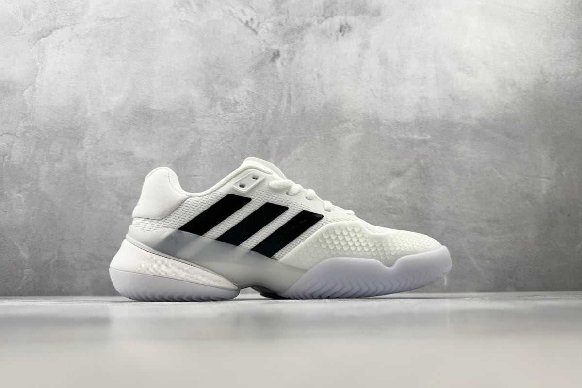 阿迪达斯 Adidas BARRICADE 14 M 白黑-实拍图2