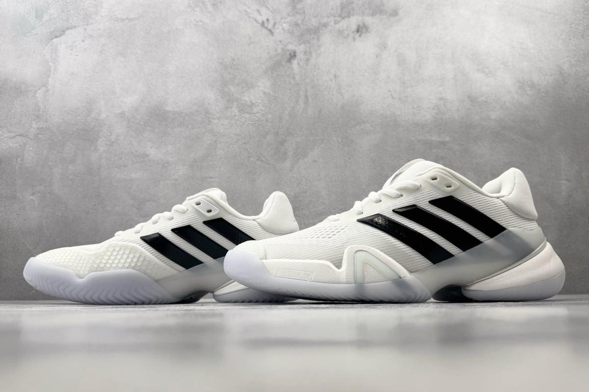 阿迪达斯 Adidas BARRICADE 14 M 白黑-实拍图5