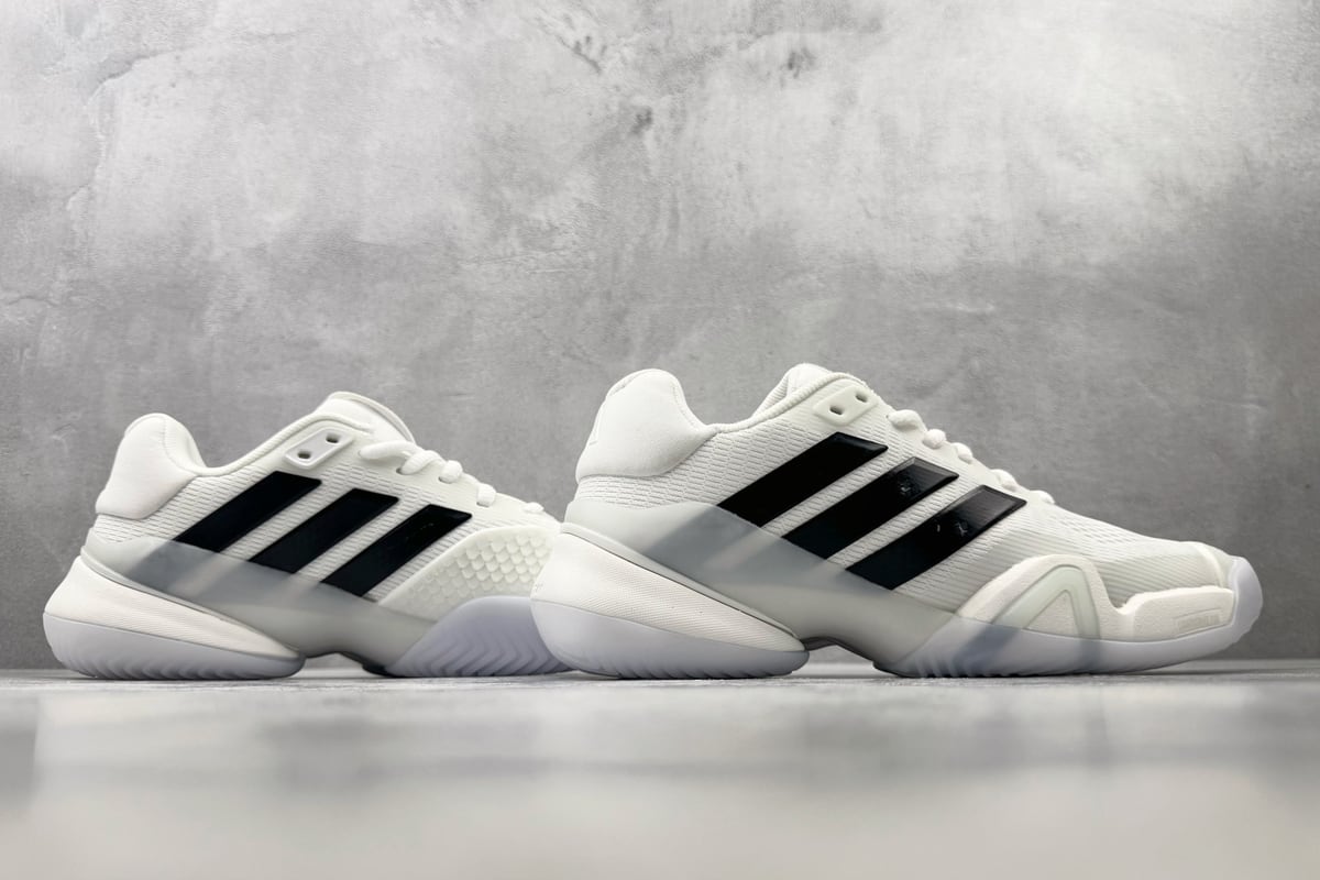 阿迪达斯 Adidas BARRICADE 14 M 白黑-实拍图6