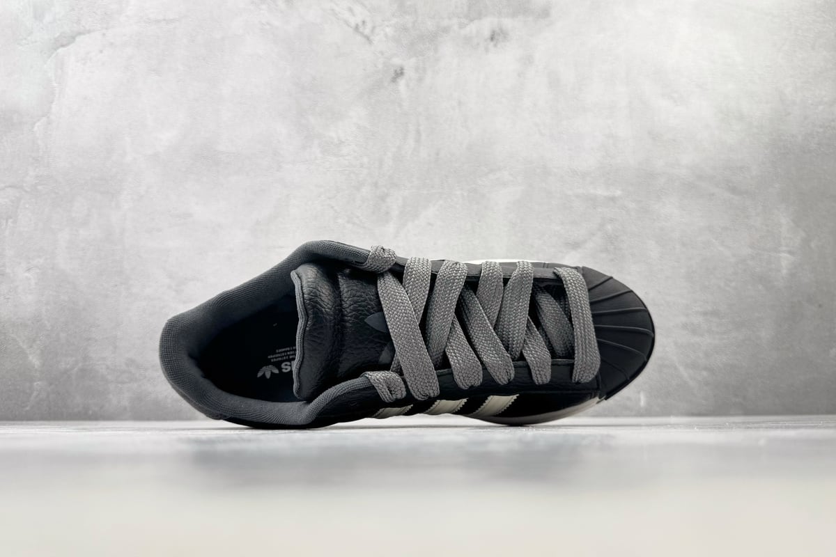 阿迪达斯 Adidas originals Superstar ST 黑色 银橙黑 背面实拍图
