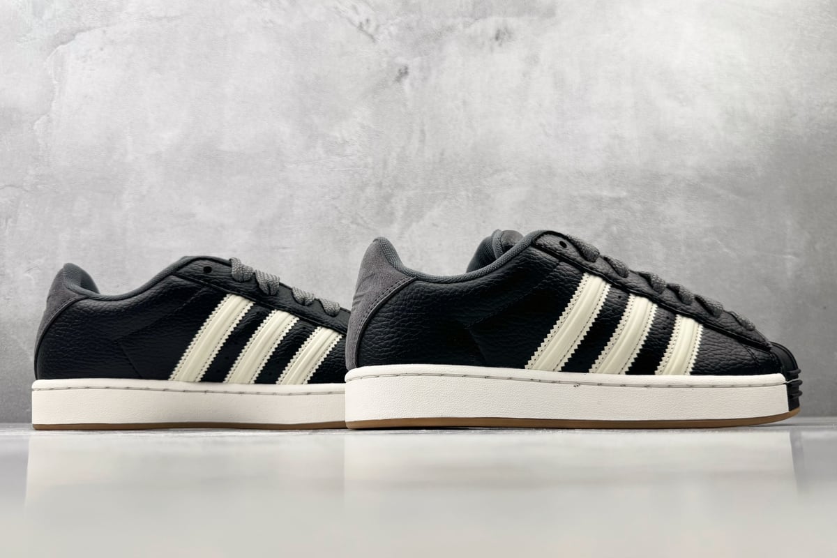 阿迪达斯 Adidas originals Superstar ST 黑色 银橙黑 鞋底实拍图