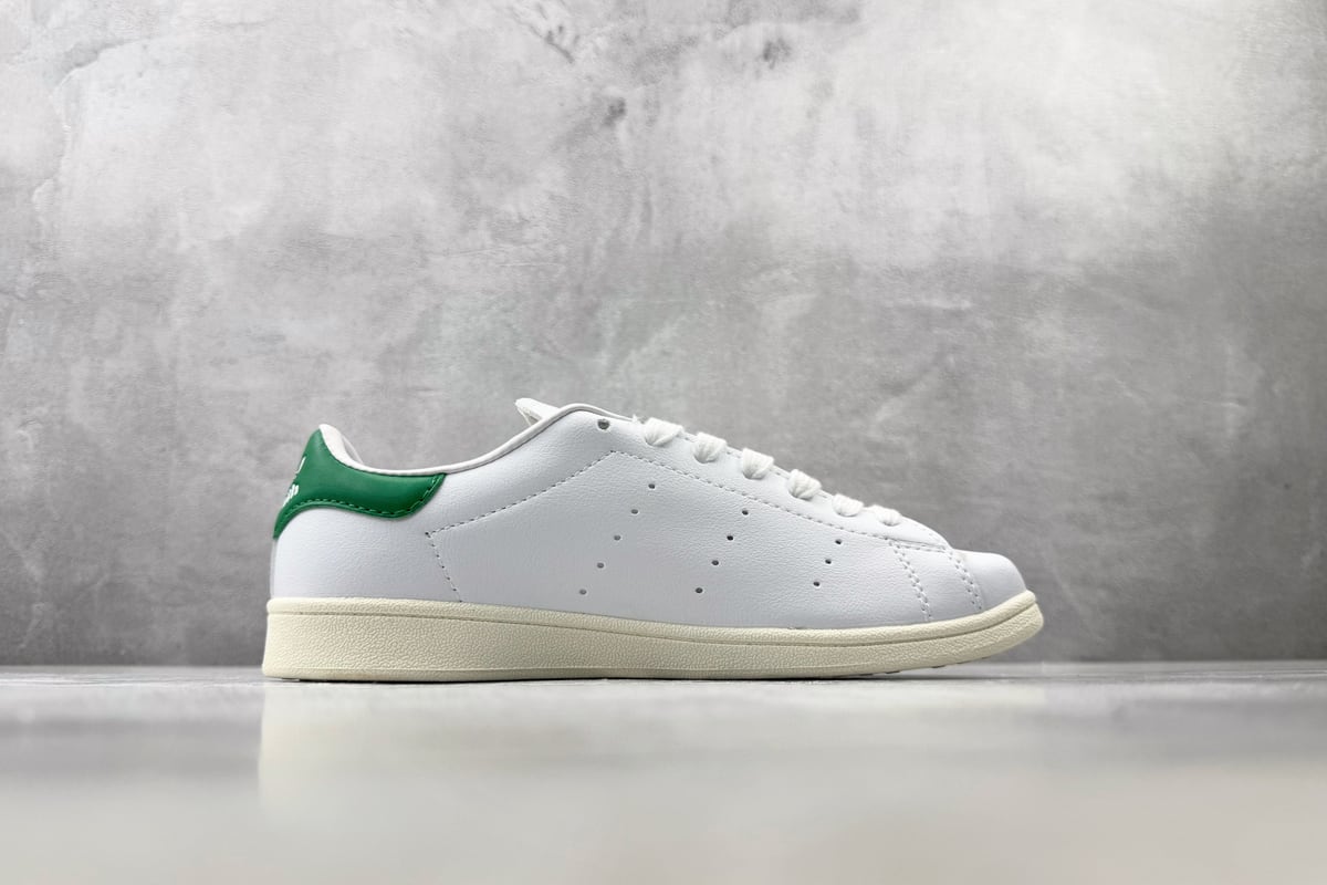 阿迪达斯 Adidas originals STAN SMITH SQ  银黄绿 侧面实拍图