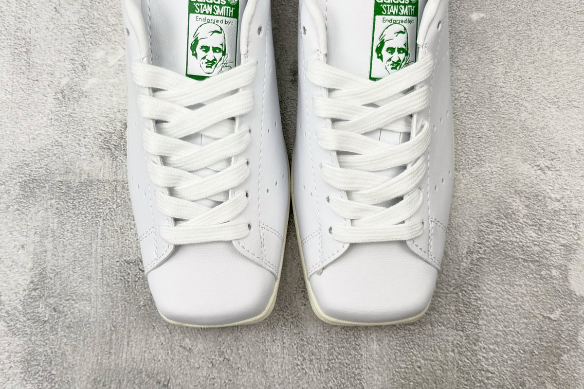 阿迪达斯 Adidas originals STAN SMITH SQ  银黄绿 鞋标实拍图