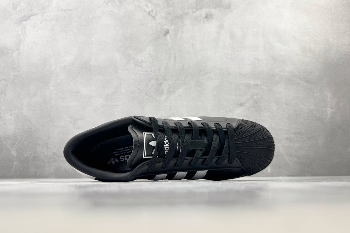 阿迪达斯 Adidas originals SUPERSTAR Lo Pro 黑白 背面实拍图