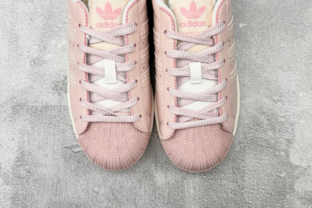 阿迪达斯 Adidas originals Superstar 2 粉色-实拍图7