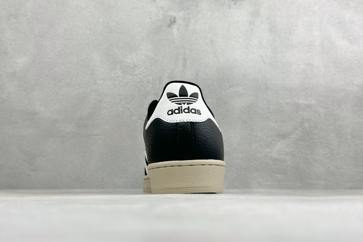阿迪达斯 Adidas Originals Superstar 贝壳头板鞋 采用全新头层拼接皮革材质 后跟采用特色3D立体印字 渠道正品订单 诠释市场最高工艺水平 全鞋进口头层皮料打造。区别市面普通真标版本，进出专柜无压力-实拍图6