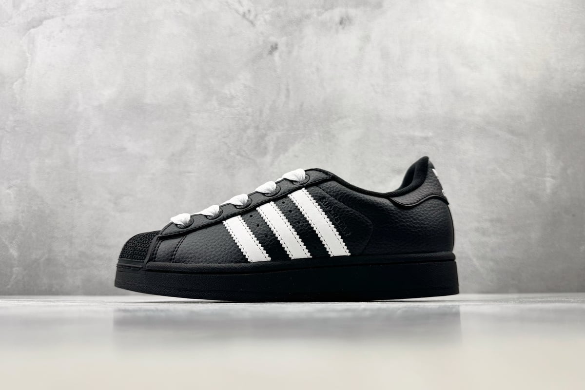 阿迪达斯 Adidas originals Superstar 2 黑白色-实拍图1