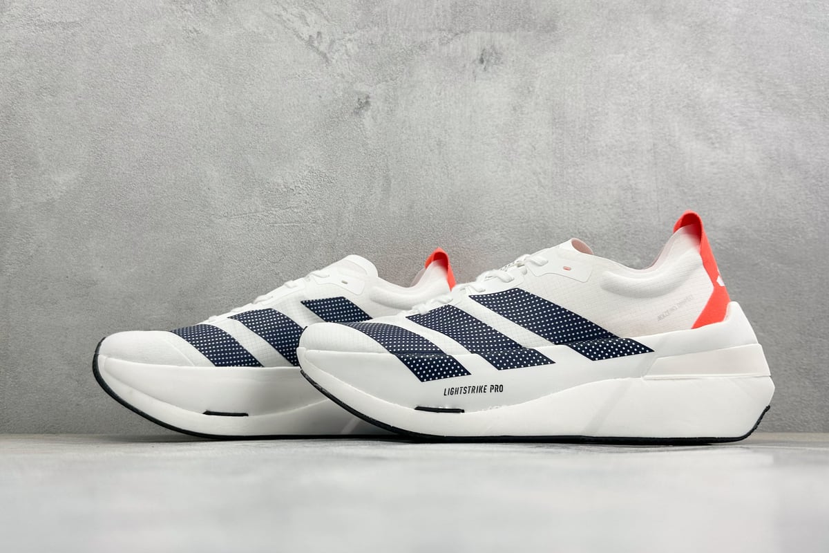 阿迪达斯 Adidas Adizero DROPSET ELITE 白银红 鞋跟实拍图