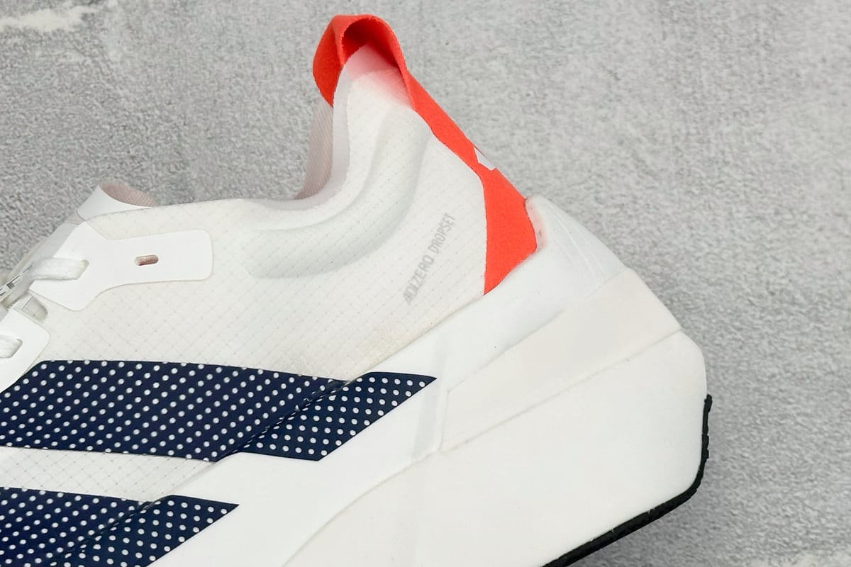 阿迪达斯 Adidas Adizero DROPSET ELITE 白银红 细节实拍图